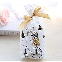 Amazon | ラッピング袋 10枚セット 引っぱるだけ らくらく包装 リボン